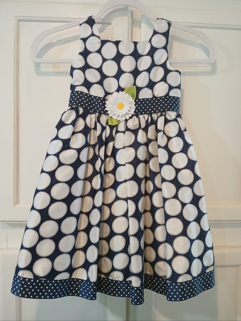 NWOT - Gorgeous Sweet Heart Rose Girls Dress,  Button Back Size 5